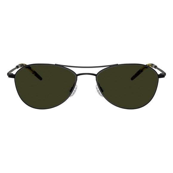 New OLIVER PEOPLES Aero II Black Polarised Aviator OV1358S 5062/P1 Sunglasses Wo - Picture 2 of 6